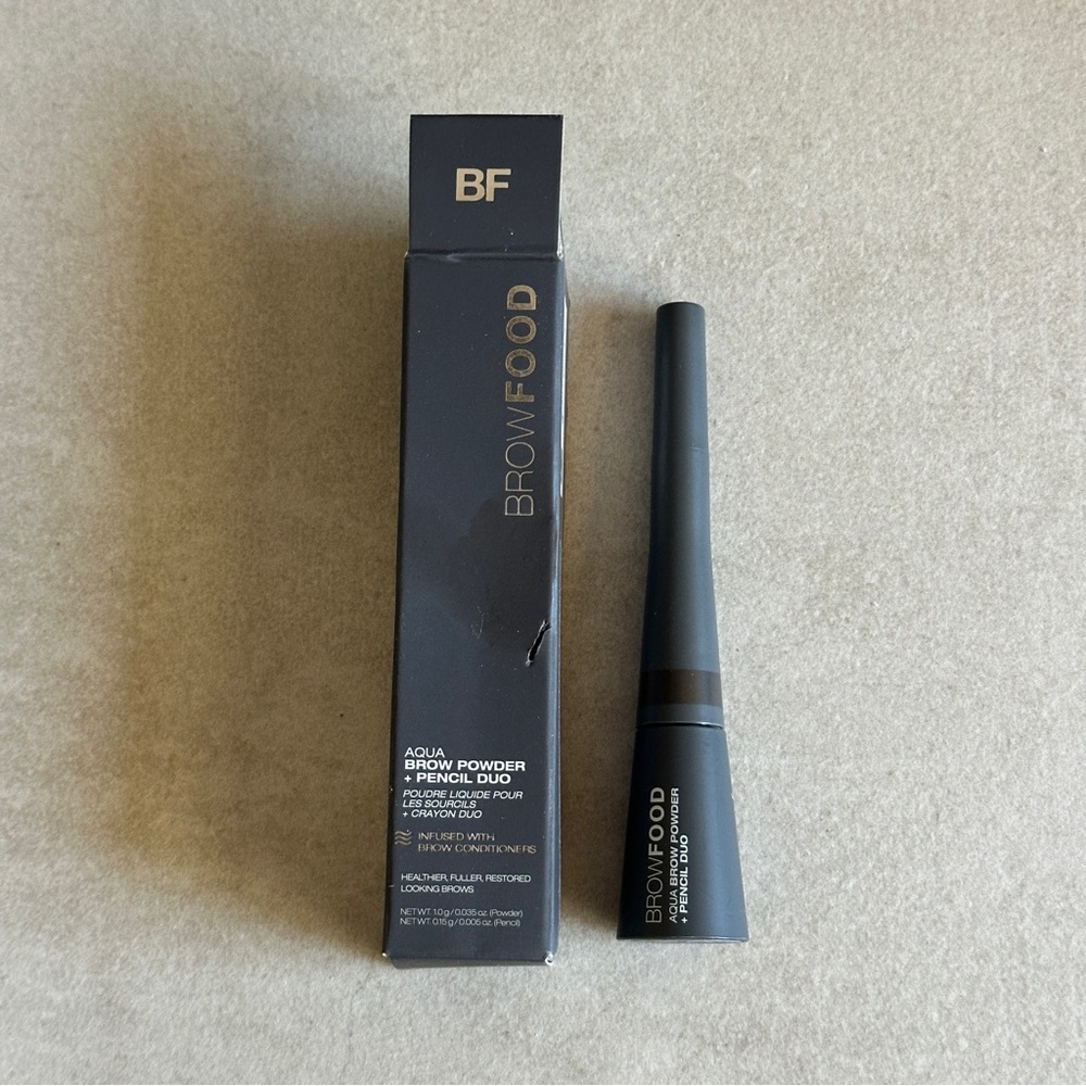 BrowFood Aqua Brow Powder + Pencil Duo - Dark Color